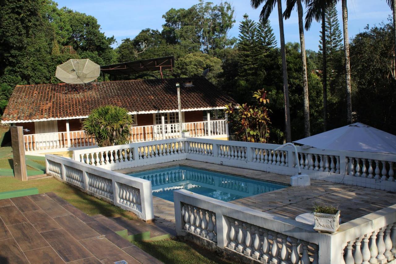 Linda Chacara Em Condominio Fechado Com Wifi De 300Mb - Atibaia Bagian luar foto
